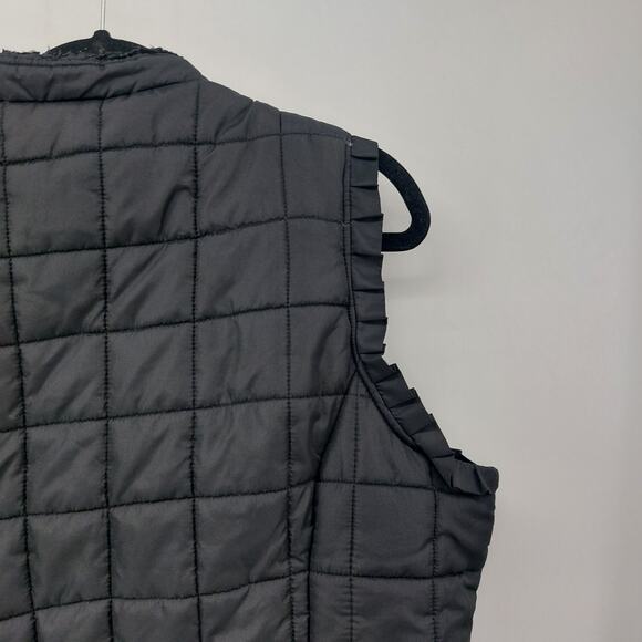 Vtg Makaveli Branded Black Vest Black Puff Size 3X Distroyed - Picture 13 of 16